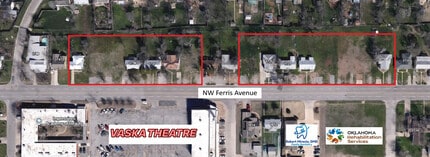1713 NW Ferris Ave, Lawton, OK - AERIAL  map view