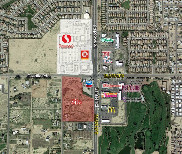 SWC Gantzel Rd & Ocotillo Rd, San Tan Valley, AZ 85140 Land for Sale