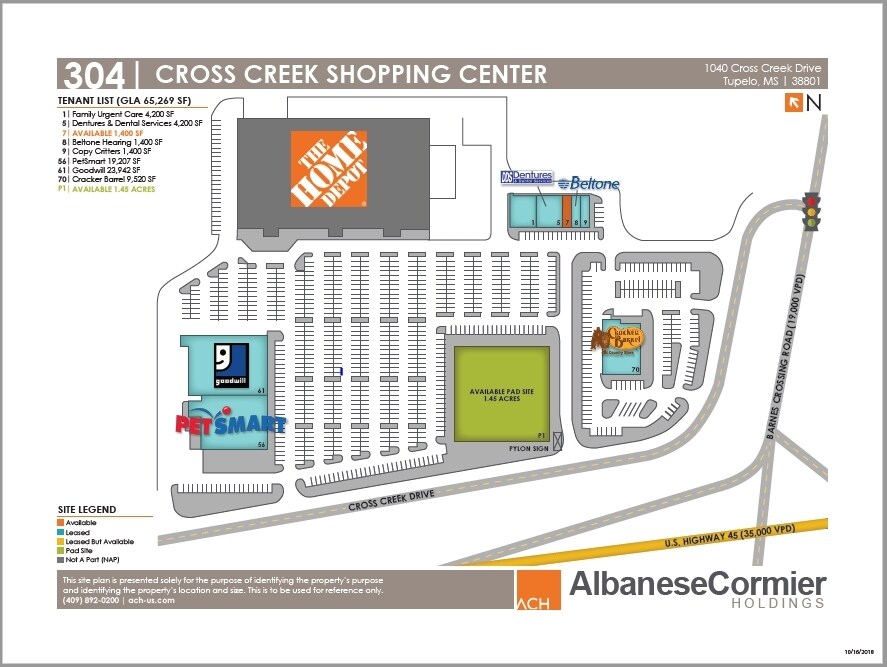 1040-1046 Cross Creek Dr, Saltillo, MS for sale Site Plan- Image 1 of 1