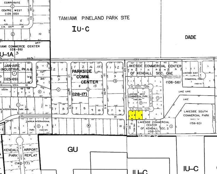 13186 SW 130th Ter, Miami, FL for lease - Plat Map - Image 2 of 3