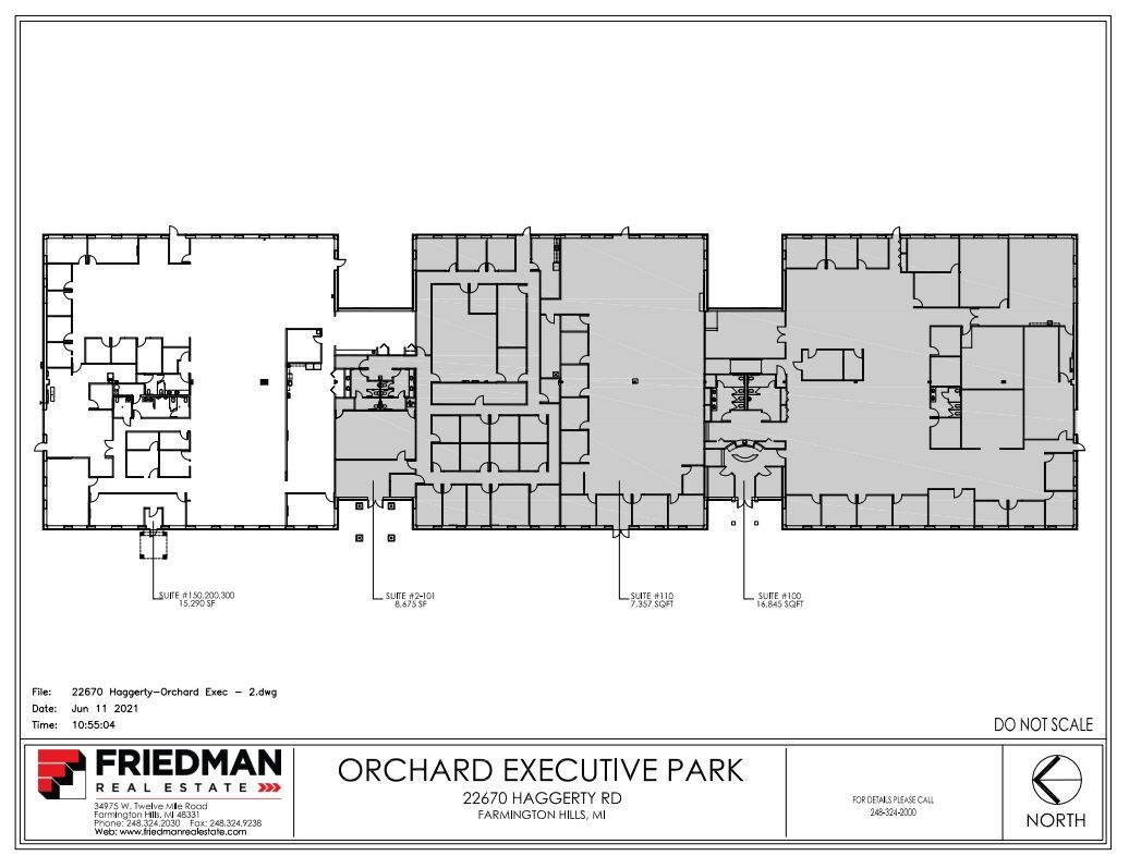 22630 Haggerty Rd, Farmington Hills, MI for lease Floor Plan- Image 1 of 2