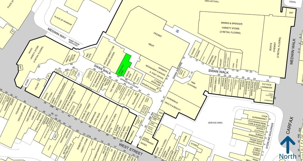 Swan Walk, Horsham for sale - Plat Map - Image 1 of 1