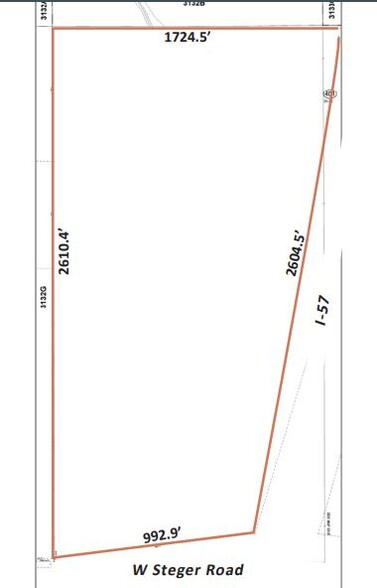 W Steger rd, Richton Park, IL for sale - Site Plan - Image 2 of 3