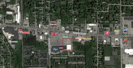 2960 Center Ave, Essexville, MI - aerial  map view