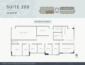 14823 W Bell Rd, Surprise, AZ for lease Floor Plan- Image 1 of 2