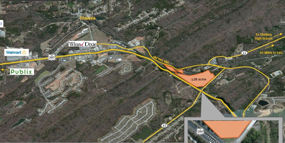 Highway 280 and CR 43, Chelsea, AL for sale - Primary Photo - Image 1 of 1