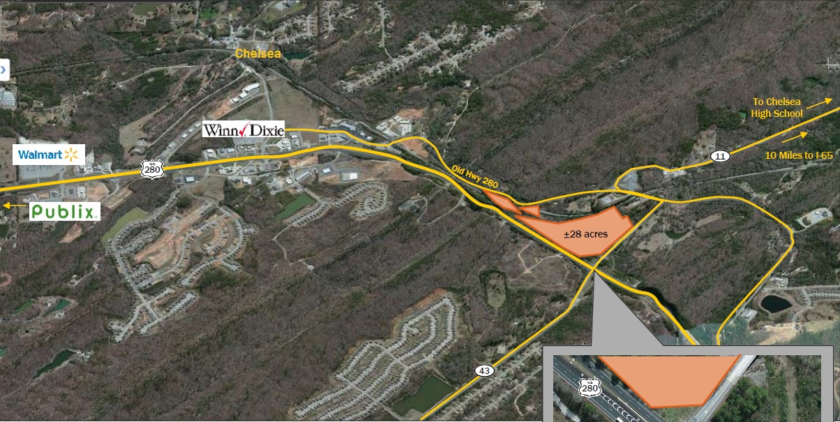 Highway 280 and CR 43, Chelsea, AL for sale Primary Photo- Image 1 of 1