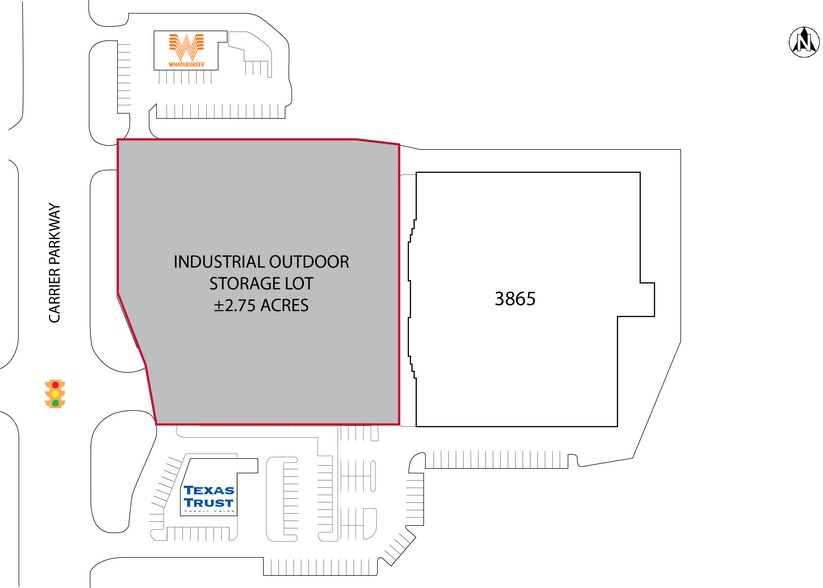 3865 S Carrier Pky, Grand Prairie, TX for lease - Site Plan - Image 2 of 2