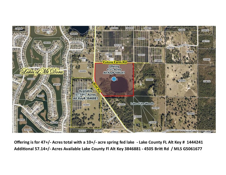 Future Farm & Britt Rd, Mount Dora, FL for sale - Primary Photo - Image 1 of 1