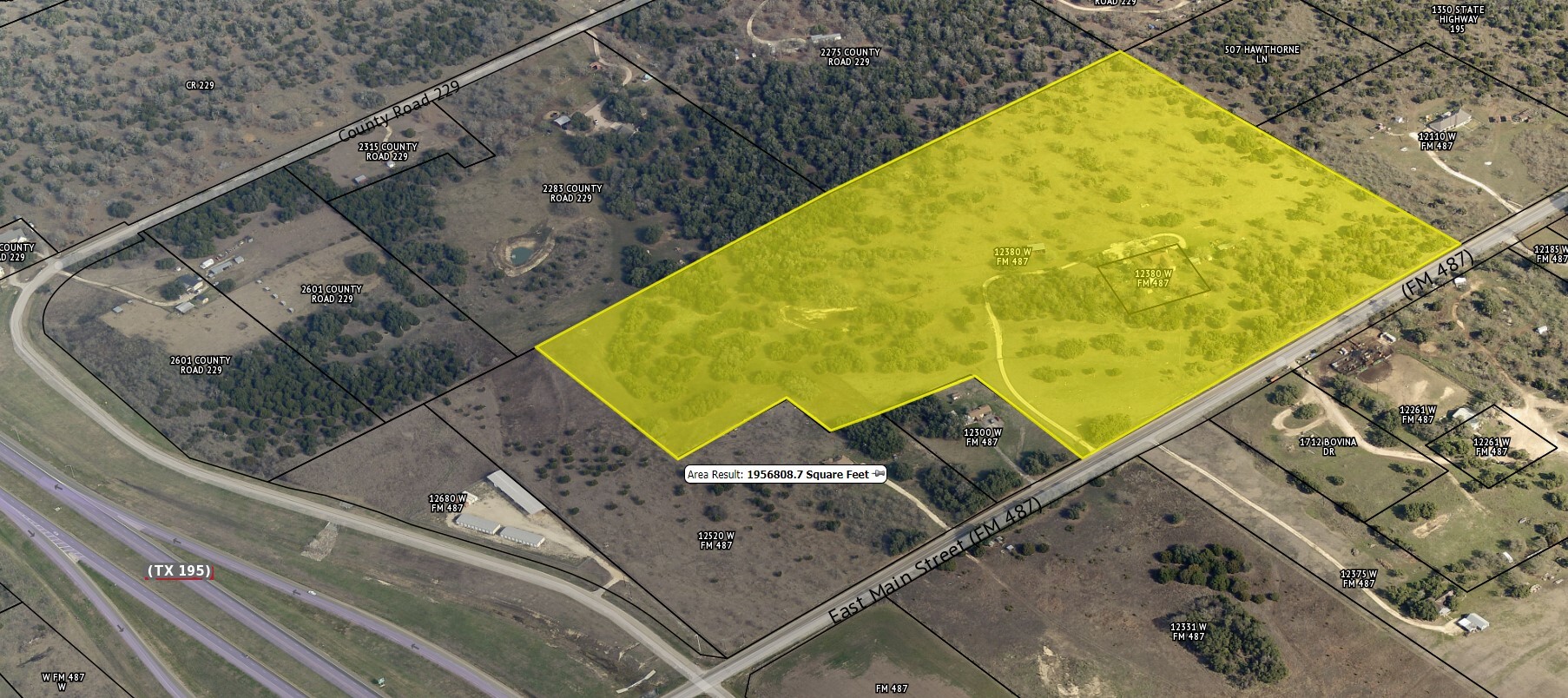 12380 W FM 487, Florence, TX for sale Aerial- Image 1 of 1