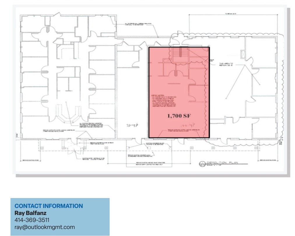 10040-10046 N Port Washington Rd, Mequon, WI for lease Floor Plan- Image 1 of 4