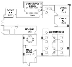 1120 E Kennedy Blvd, Tampa, FL for lease Floor Plan- Image 1 of 9