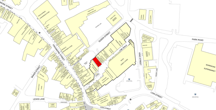 Cibi Walk, Abergavenny for lease Goad Map- Image 1 of 2