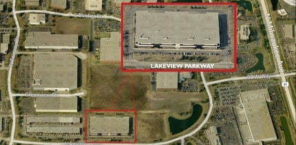 100-130 Lakeview Pky, Vernon Hills, IL - AERIAL  map view - Image1