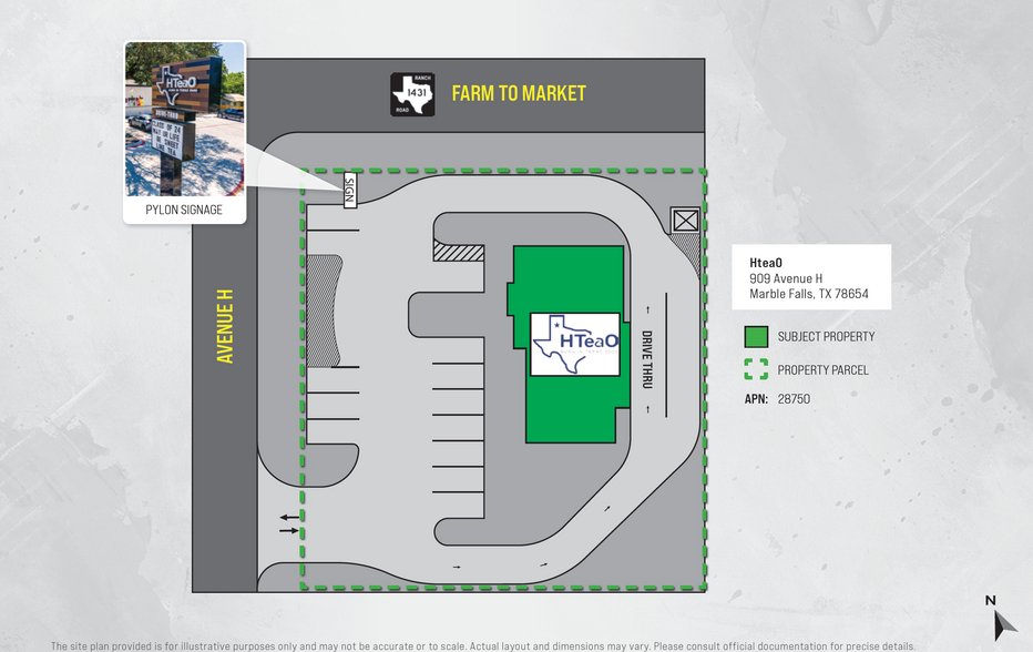 909 Avenue H, Marble Falls, TX for sale - Site Plan - Image 2 of 6