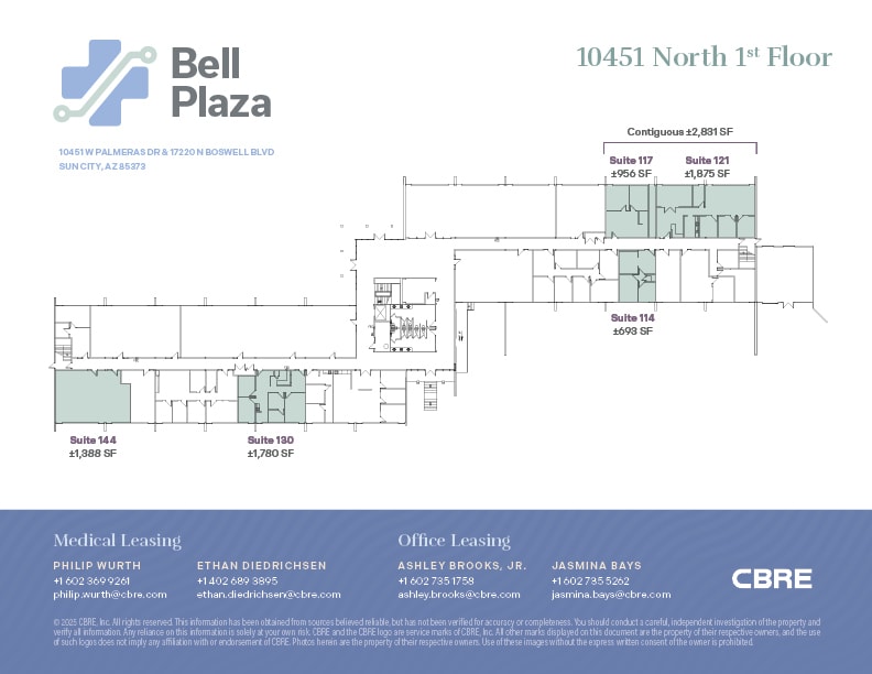 17220 N Boswell Blvd, Sun City, AZ for lease Floor Plan- Image 1 of 1