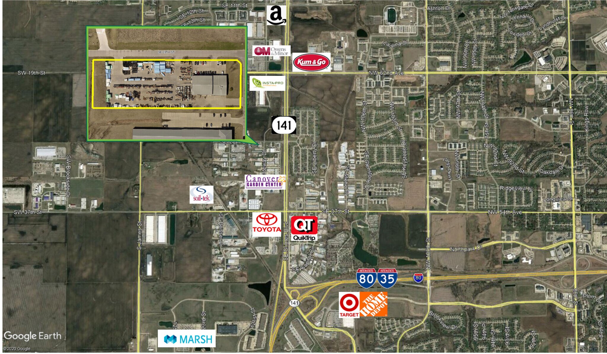 2800 SE Gateway Dr, Grimes, IA for sale Aerial- Image 1 of 1