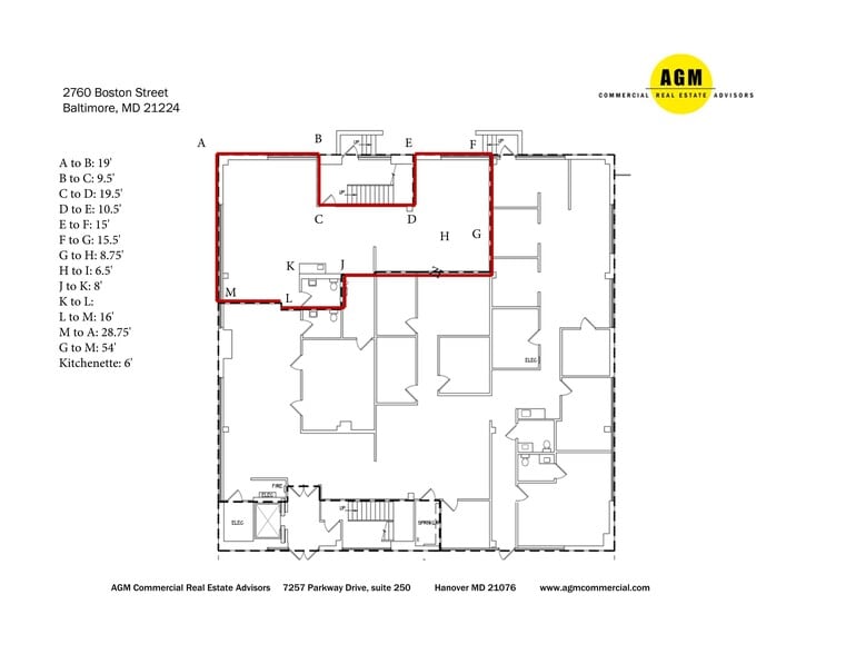 2760 Boston St, Baltimore, MD for lease - Site Plan - Image 3 of 9
