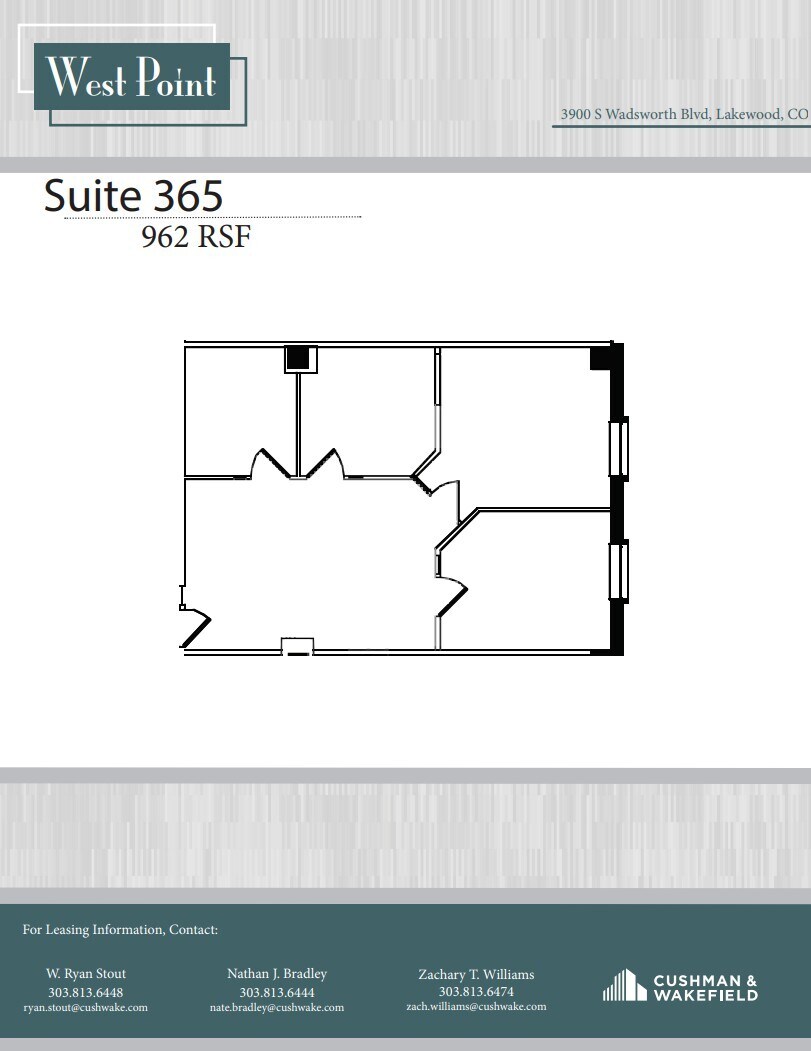 3900 S Wadsworth Blvd, Lakewood, CO for lease Floor Plan- Image 1 of 1