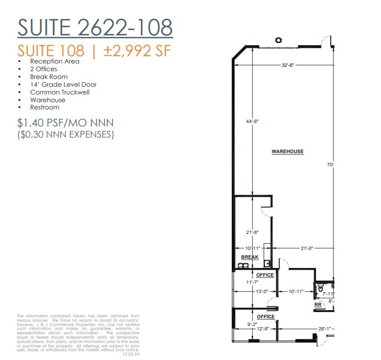 4215 E McDowell Rd, Mesa, AZ for lease Floor Plan- Image 1 of 1