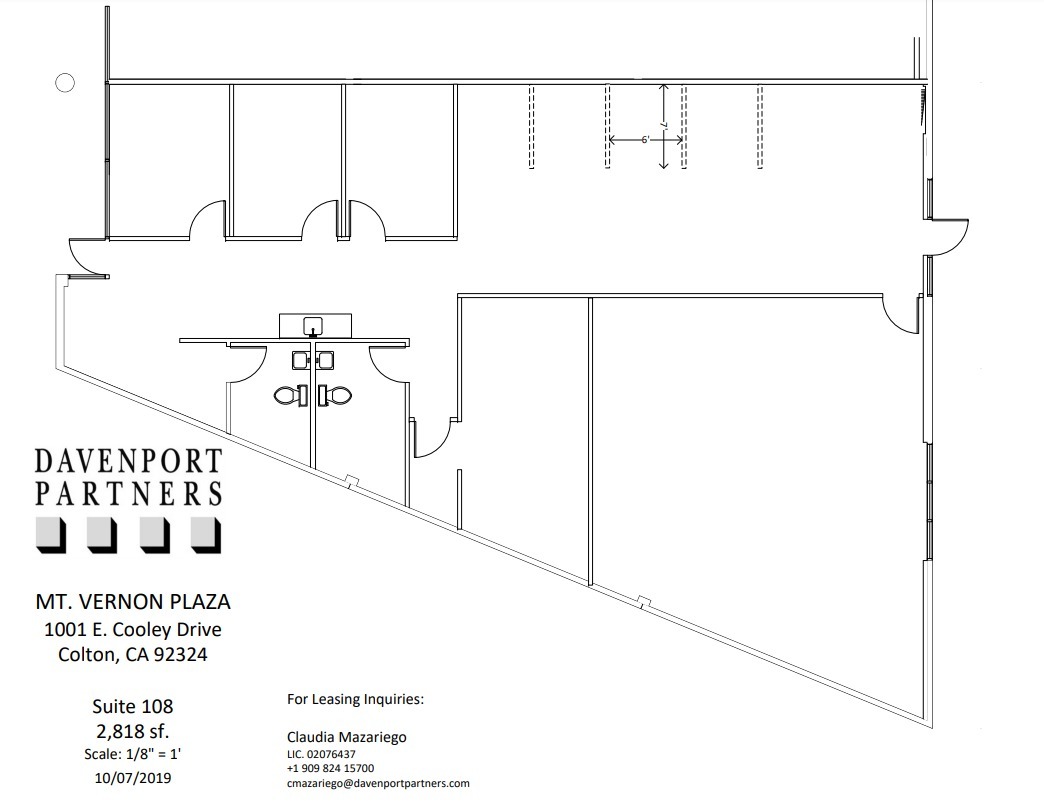 1001-1007 E Cooley Dr, Colton, CA for lease Floor Plan- Image 1 of 1