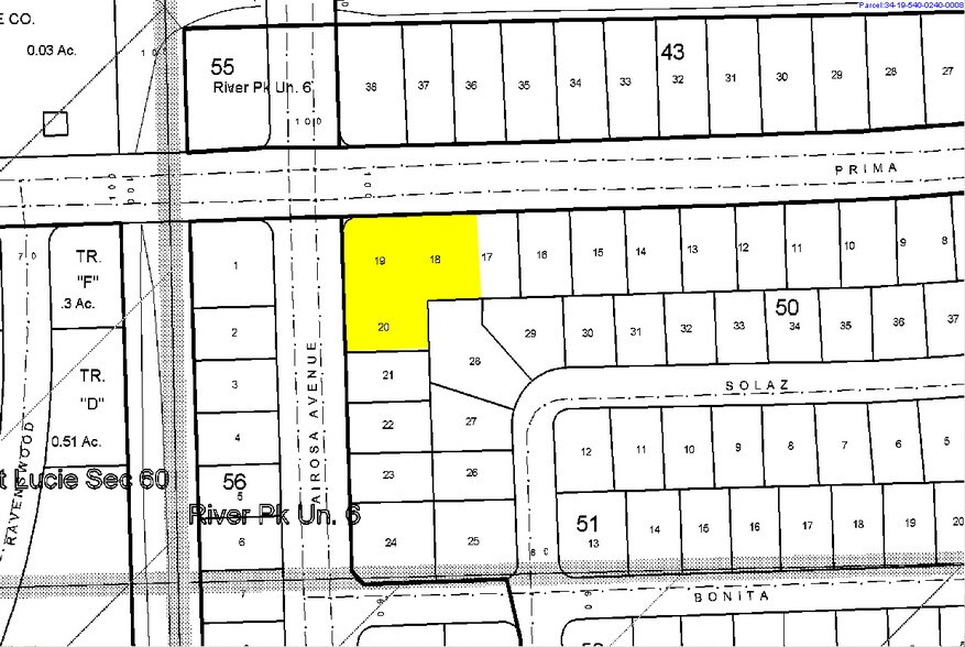 100 SE Prima Vista Blvd, Port Saint Lucie, FL for sale - Plat Map - Image 1 of 3