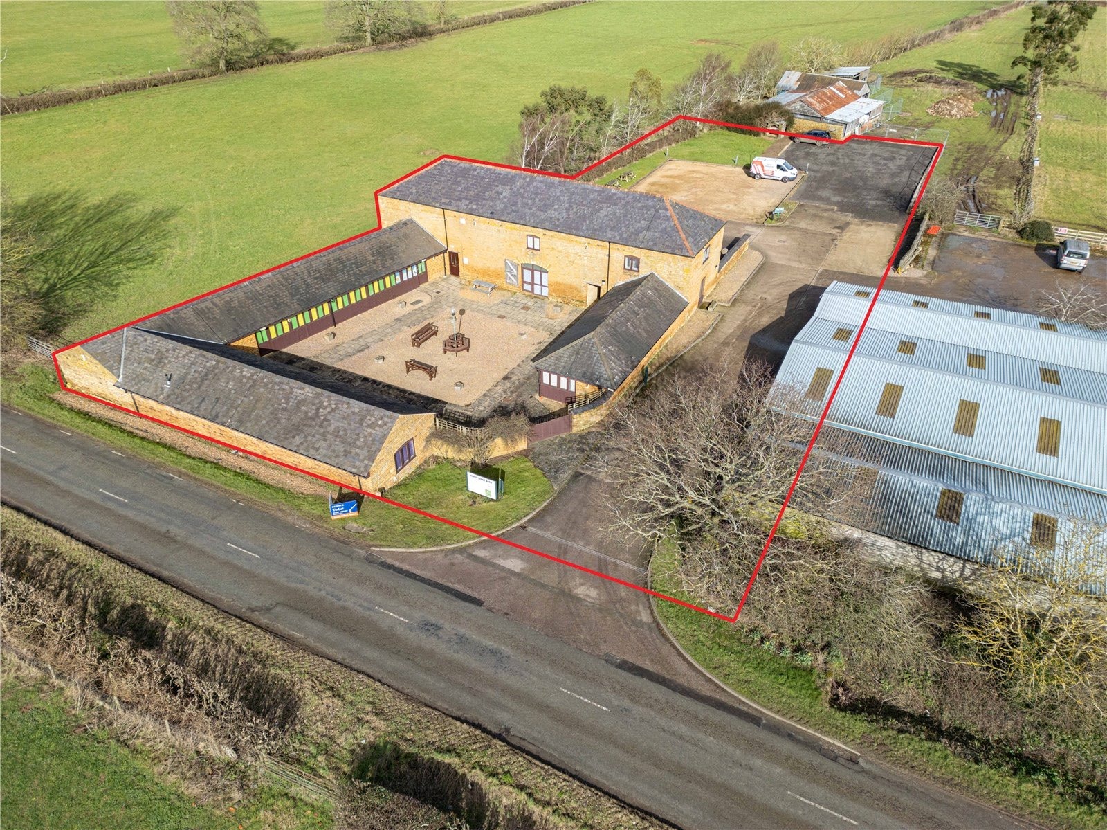 1-4 Lodge Barn Farm, Northampton for sale Aerial- Image 1 of 1