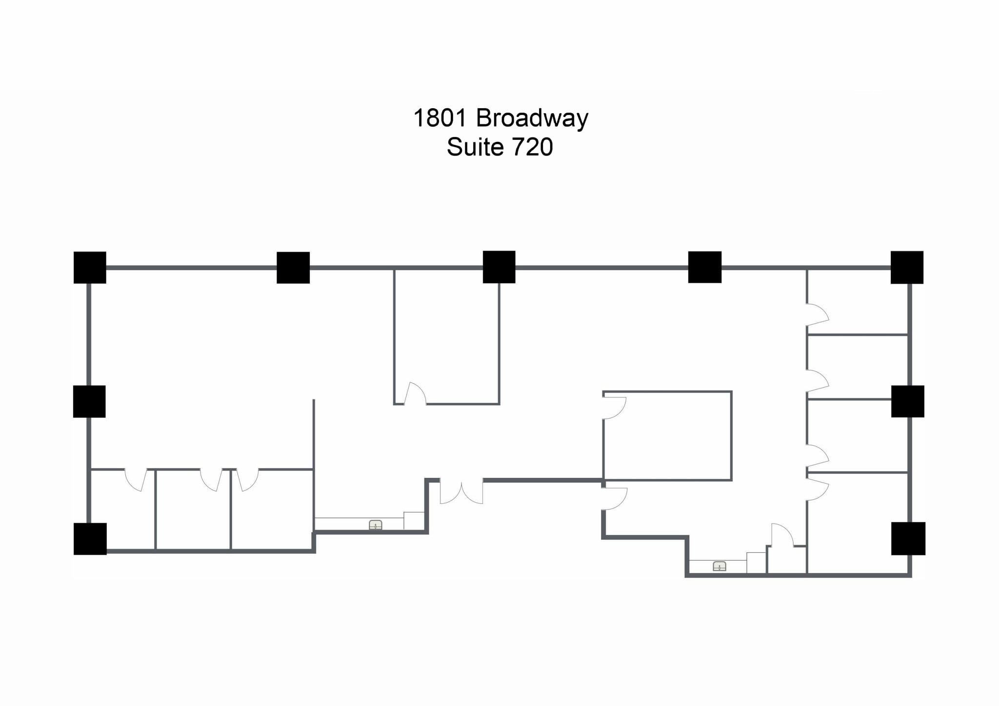 1801 Broadway, Denver, CO for lease Floor Plan- Image 1 of 1