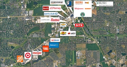 1210 US Highway 34, Oswego, IL - Aerial  map view