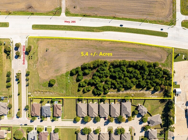SWC of Hwy 205 S and Endeavour Blvd, Lavon, TX for sale - Aerial - Image 3 of 5