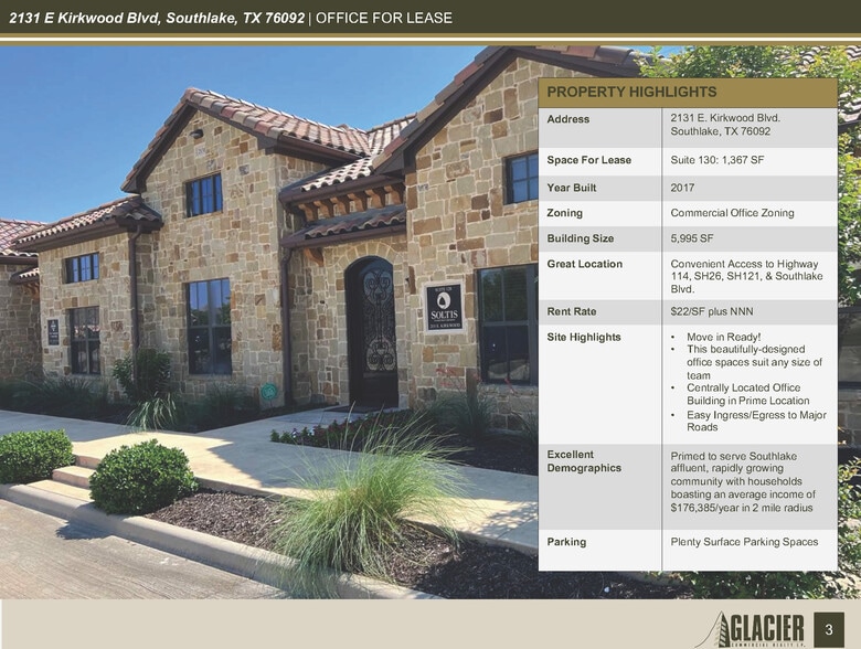 2131 E Kirkwood Blvd, Southlake, TX for lease - Building Photo - Image 3 of 32