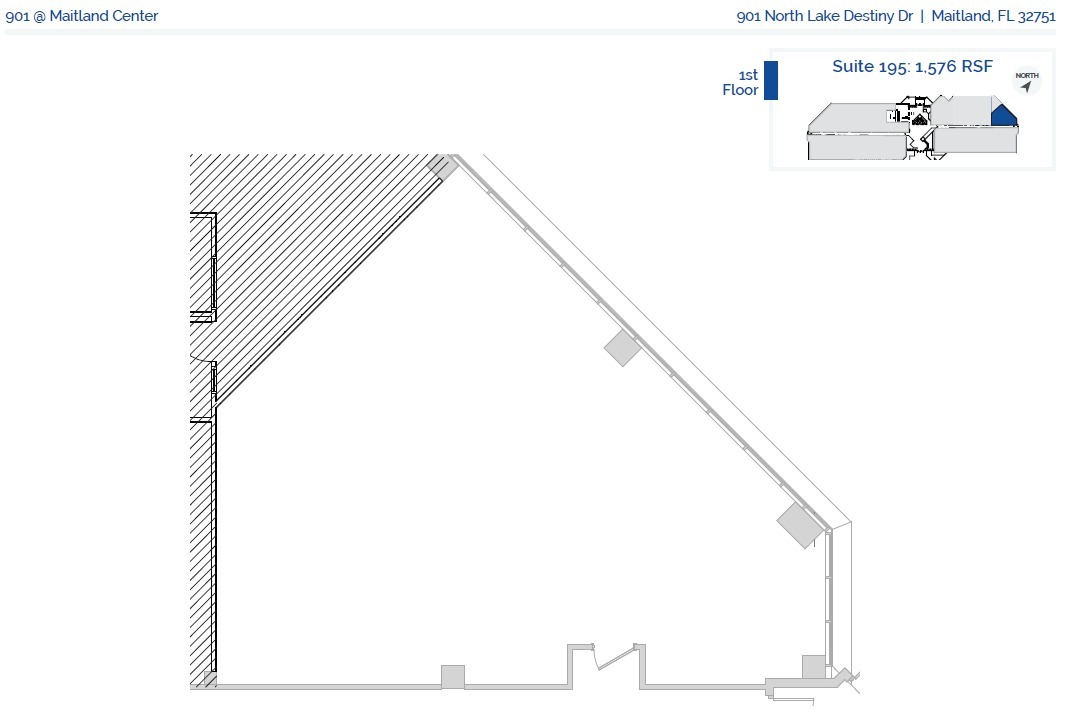 901 N Lake Destiny Dr, Maitland, FL for lease Floor Plan- Image 1 of 1