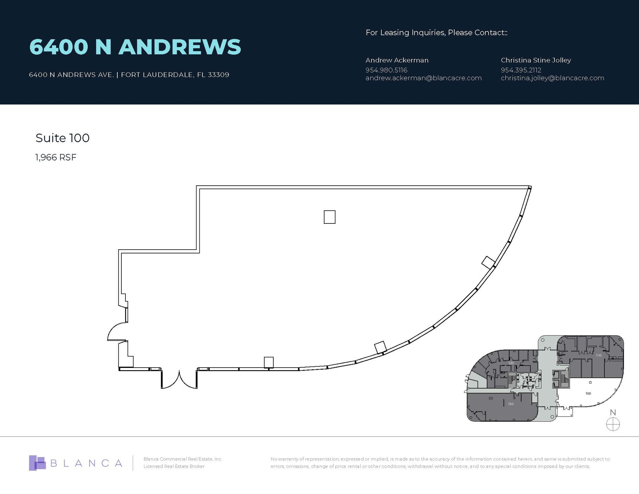 6400 N Andrews Ave, Fort Lauderdale, FL for lease Floor Plan- Image 1 of 1