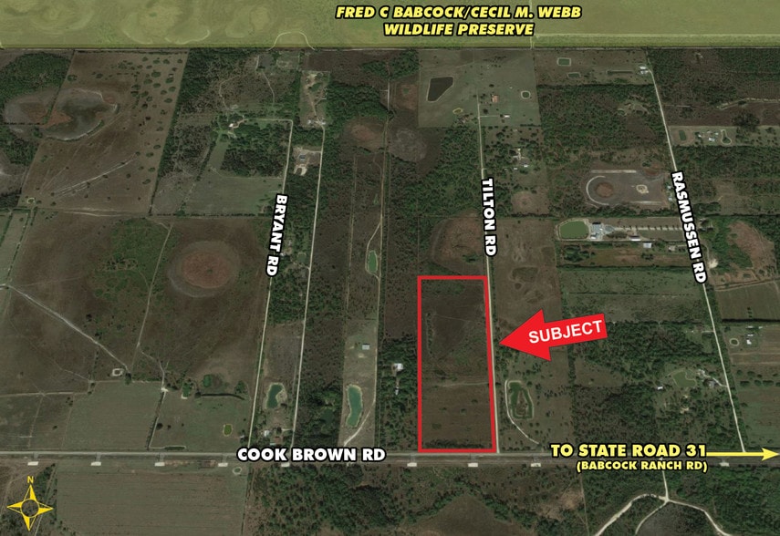 39300 Cook Brown Rd, Punta Gorda, FL for sale - Aerial - Image 1 of 1