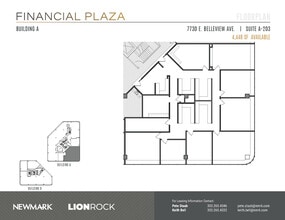 7730 E Belleview Ave, Greenwood Village, CO for lease Floor Plan- Image 1 of 2