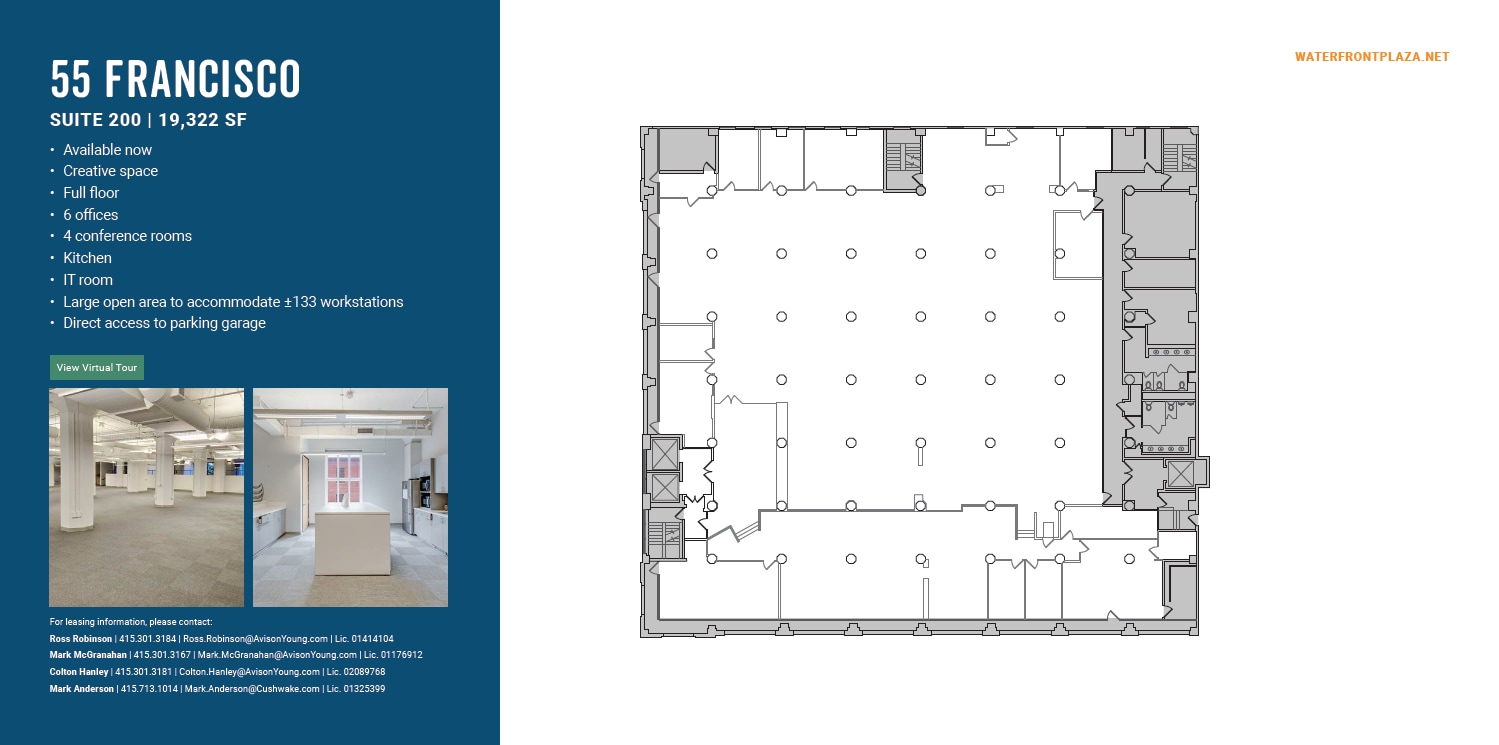 1700 Montgomery St, San Francisco, CA for lease Floor Plan- Image 1 of 4