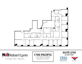 1700 Pacific Ave, Dallas, TX for lease Floor Plan- Image 1 of 2