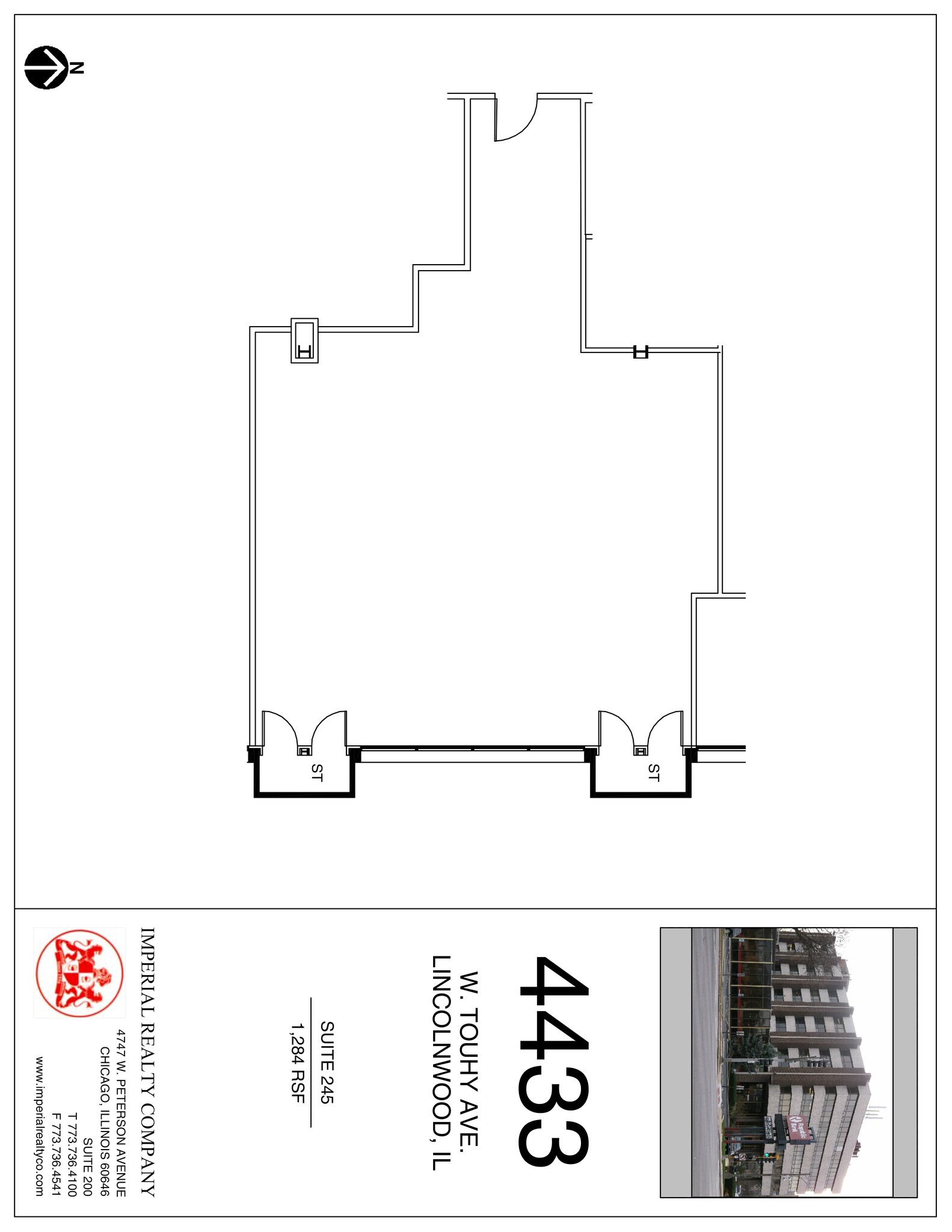 4433 W Touhy Ave, Lincolnwood, IL for lease Site Plan- Image 1 of 1