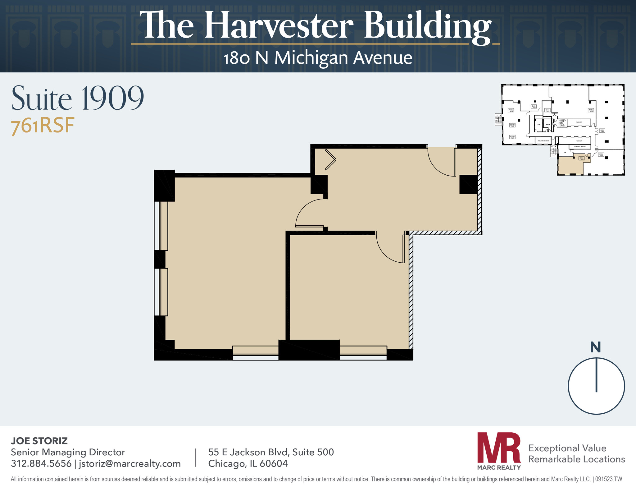 180 N Michigan Ave, Chicago, IL for lease Floor Plan- Image 1 of 5