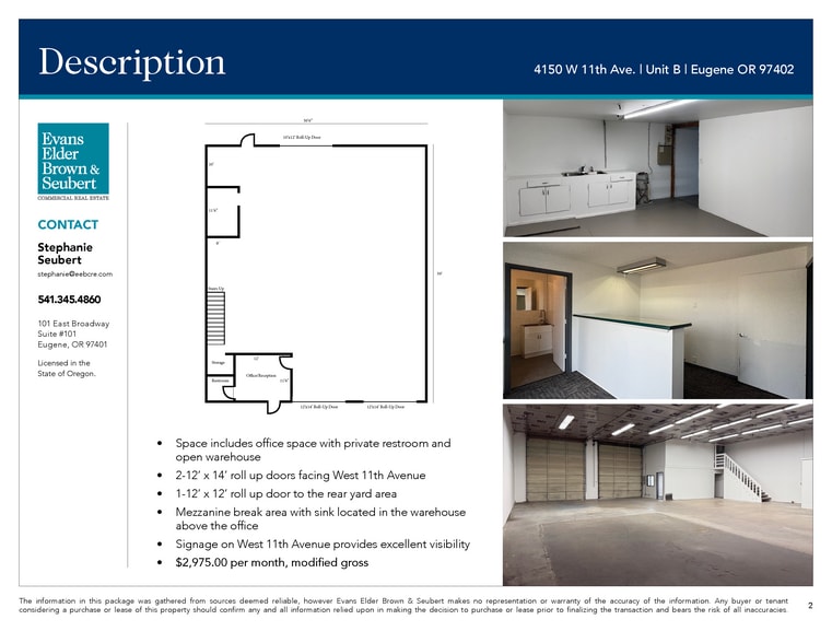 4150 W 11th Ave, Eugene, OR for lease - Building Photo - Image 3 of 4