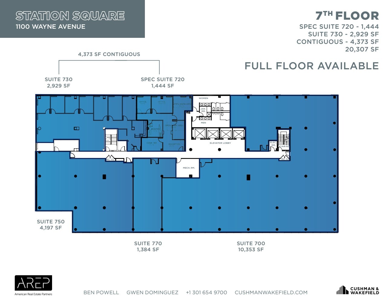 1100 Wayne Ave, Silver Spring, MD for lease Floor Plan- Image 1 of 1