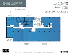1100 Wayne Ave, Silver Spring, MD for lease Floor Plan- Image 1 of 1