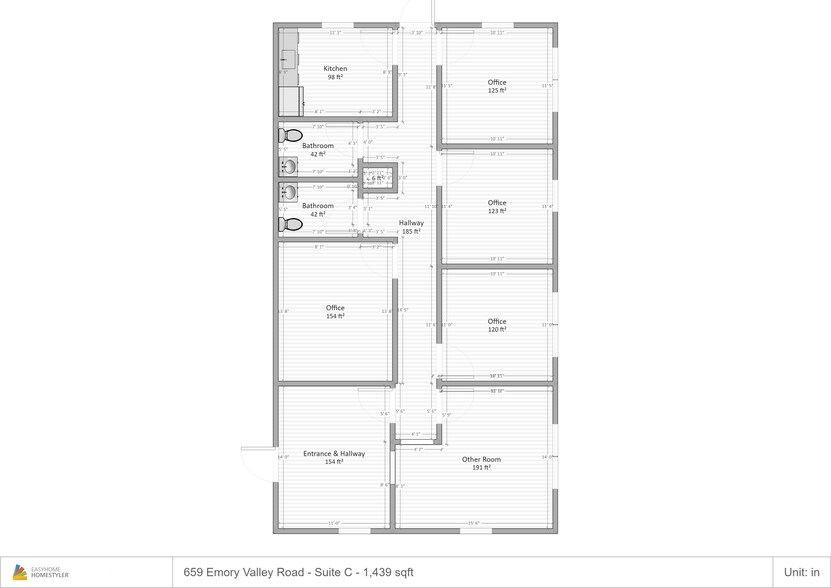 659 Emory Valley Rd, Oak Ridge, TN for lease - Floor Plan - Image 2 of 22