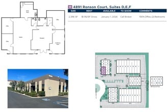 4883 Ronson Ct, San Diego, CA for lease Floor Plan- Image 2 of 2