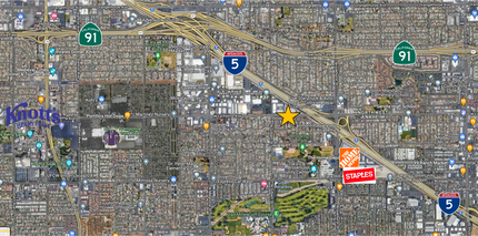 2329-2335 W Sequoia Ave, Anaheim, CA - AERIAL  map view - Image1