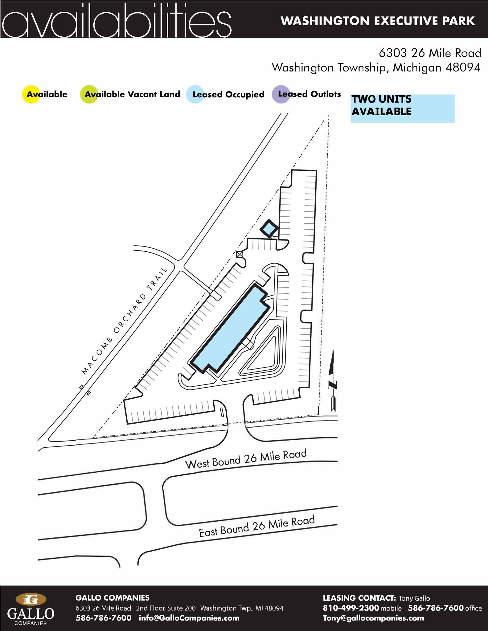 6303 26 Mile Rd, Washington, MI for lease Site Plan- Image 1 of 2