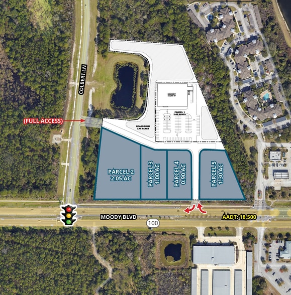 Colbert Lane & Moody blvd, Palm Coast, FL for lease - Building Photo - Image 1 of 3