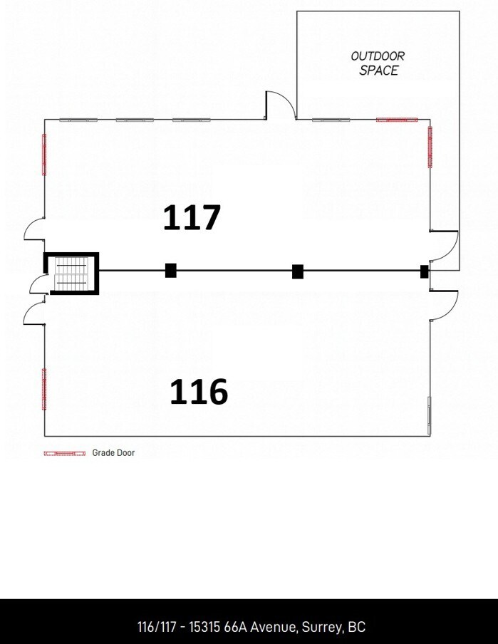 15315 66 Ave, Surrey, BC for lease Floor Plan- Image 1 of 1