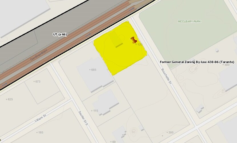 120 Bouchette St, Toronto, ON for lease - Plat Map - Image 2 of 2