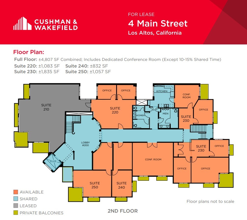 4 Main St, Los Altos, CA for lease Floor Plan- Image 1 of 1